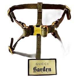 Arnés Gucci Lona GG Beige Beige