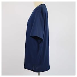 Hermès-HERMES T-shirts T.International L Cotton-Blue
