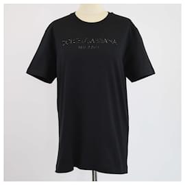 Dolce & Gabbana-DOLCE & GABBANA T-shirts T.FR 50 Cotton-Black
