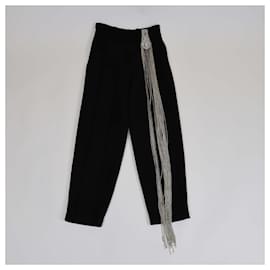 Christopher Kane-CHRISTOPHER KANE Trousers T.FR 40 Wool-Black