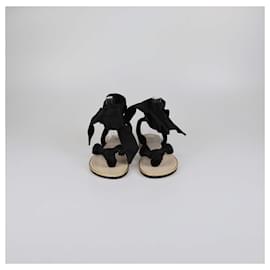 Christian Louboutin-CHRISTIAN LOUBOUTIN Flats T.EU 38 Cloth-Black