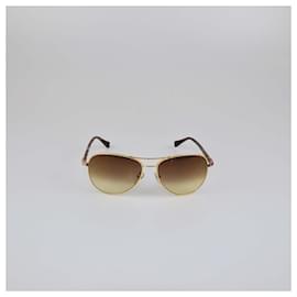 Louis Vuitton-LOUIS VUITTON Sunglasses T.  Plastic-Golden