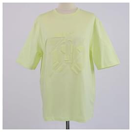Hermès-HERMES T-shirts T.International M Cotton-Yellow