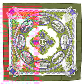 Hermès-Hermès Carré 90 "L’ENTENTE CORDIALE" 100% Silk Scarf-Multiple colors