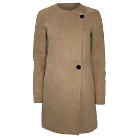 Theory Short-Length Coat in Brown Wool Brown