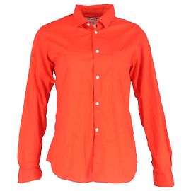 Comme Des Garcons Camicia a maniche lunghe stampata Comme Des Garçons Boys in cotone arancione Arancione