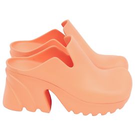 Mule Flash Bottega Veneta in gomma arancione Arancione
