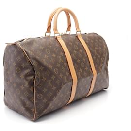 Louis Vuitton-Louis Vuitton Keepall 50 Boston Bag Monogram M41426-Brown