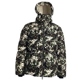 Giacca in piuma Moncler Blanc Camouflage in nylon verde Altro Stampa python
