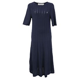 Abito al ginocchio Boss Hugo Boss in viscosa blu navy Blu Blu navy