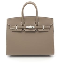 Hermès-Hermes Birkin Sellier 25 Handbag Brown-Brown