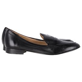 Iris & Ink Mocassins Penny en Cuir Noir Noir
