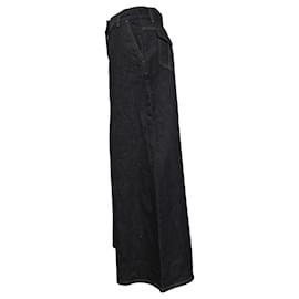 Valentino Garavani-Valentino Flared Jeans in Navy Blue Denim-Blue,Navy blue