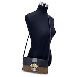 Louis Vuitton-Bolsa Clutch Coluna de Canvas Reverso Monograma-Multicor