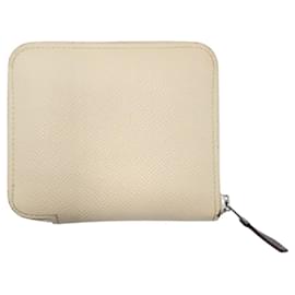 Hermès-Hermes Azap Compact Wallet Beige-Beige