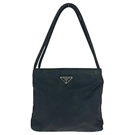 Prada-Prada Nylon Tessuto Logo Tote Bag-Black