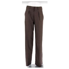 MAGDA BUTRYM Pantaloni T.FR 34 Lana Marrone