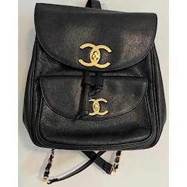 Chanel-Backpacks-Black