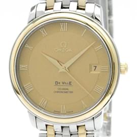 Omega-Omega De Ville Prestige Co-Axial 18K Gold Steel Watch-Other