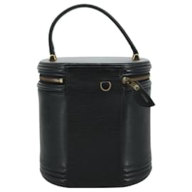Louis Vuitton-LOUIS VUITTON Epi Cannes Hand Bag Black M48032 LV Auth ep7145-Black