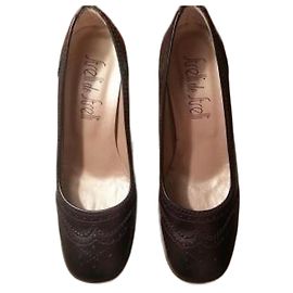 Olivier Streli Chocolate Leather Pumps Chocolate