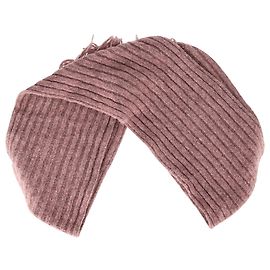 Cachecol de lã rosa com textura em rib de Acne Studios Rosa