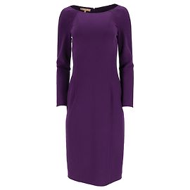 Michael Kors Bodycon Bleistiftkleid aus lila Schurwolle Lila