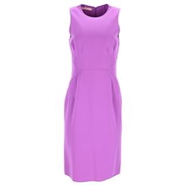 Michael Kors-Michael Kors Sheath Dress in Purple Virgin Wool-Purple
