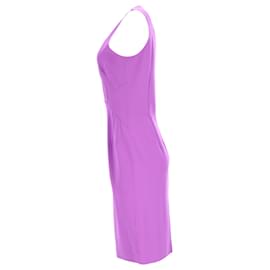 Michael Kors-Michael Kors Sheath Dress in Purple Virgin Wool-Purple
