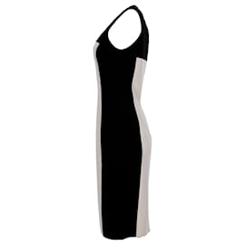 Michael Kors-Michael Kors Colorblock Dress in Beige Virgin Wool-Beige