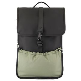 Mini Rucksack - RAINS - Synthetisch - Schwarz Schwarz
