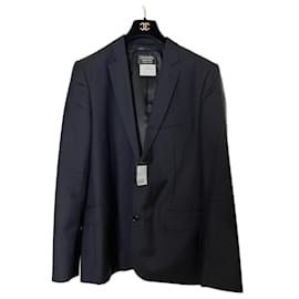 Chanel-Chanel Men's Jacket, Size 50, New & Navy Blue-Navy blue