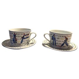 Sonia Rykiel porcelain cups and saucers Other