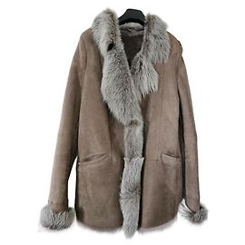 Casaco de shearling Rizal bege Bege
