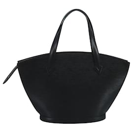 Louis Vuitton-LOUIS VUITTON Epi Saint Jacques Hand Bag Black M52272 LV Auth 111231-Black