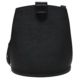 Louis Vuitton-LOUIS VUITTON Epi Cluny Shoulder Bag Black M52252 LV Auth 111394-Black