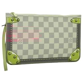 Louis Vuitton-LOUIS VUITTON Damier Azur Summer Trunk Collection Neverfull MM Pouch Auth 110732-Other