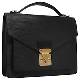 Louis Vuitton-LOUIS VUITTON Epi Monceau 28 Hand Bag Black M52122 LV Auth yk17208-Black