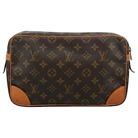 Louis Vuitton-LOUIS VUITTON Monogram Compiegne 28 Clutch Bag M51845 LV Auth yk17152-Monogram