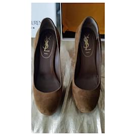 Yves Saint Laurent-Heels-Brown