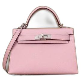 Hermès mini Kelly rosa Rosa