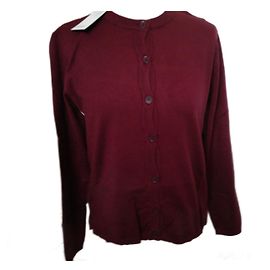 Autre Marque Mariner Cardigan Bordeaux Kaschmir Seide Bordeaux