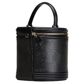 Louis Vuitton-Louis Vuitton Cannes Leather Handbag M48032-Black
