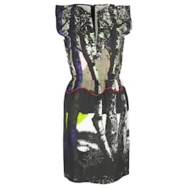 Balenciaga-Balenciaga Paris Mini Dress in Multicolor Cotton-Multiple colors