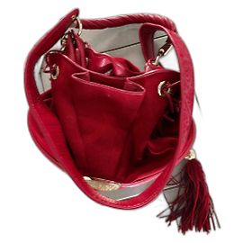 Sac à main Lancel Brigitte Bardot BB en velours rouge Rouge