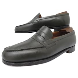 JM Weston-JM WESTON SHOES LOAFERS 180 8.5E 42.5 WIDE 43 LEATHER SHOE TREE-Black