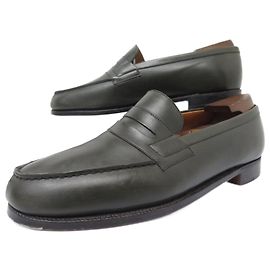 SCHUHE JM WESTON LOAFERS 180 8.5E 42.5 WEIT 43 LEDER SCHUHSPANNER Schwarz