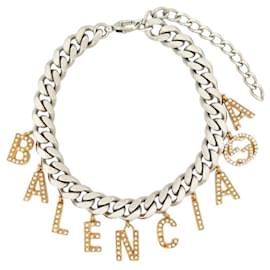 Gucci-NINE GUCCI X BALENCIAGA THE HACKER PROJECT CHOKER 676858 STRASS NECKLACE-Golden