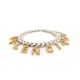 Gucci-NINE GUCCI X BALENCIAGA THE HACKER PROJECT CHOKER 676858 STRASS NECKLACE-Golden