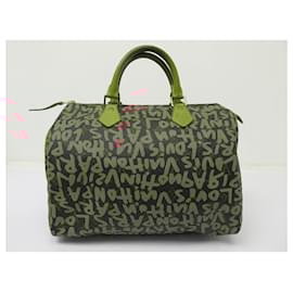 Louis Vuitton-LOUIS VUITTON SPEEDY 30 GRAFFITI STEPHEN SPROUSE LIMITED EDITION HANDBAG-Brown
